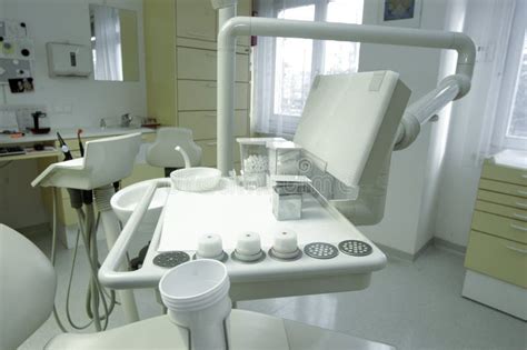 Dentist Treatment Room with Medical Equipment Stock Image - Image of ...