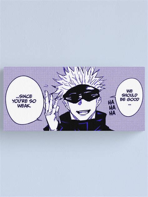 "Gojo Satoru manga - Yowai mo" Canvas Print for Sale by Angellinx3 ...