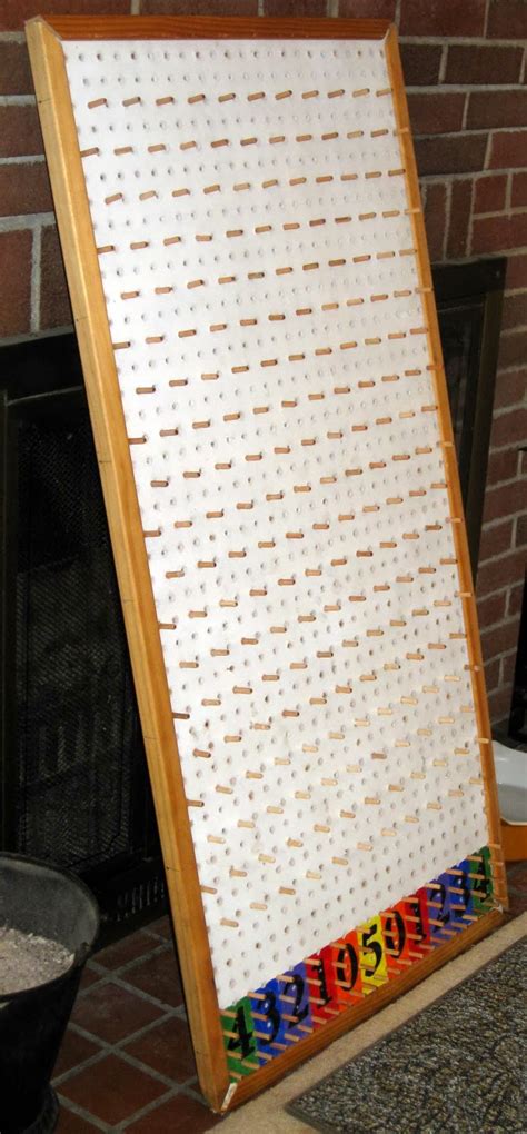 How I made my Plinko Board: Homemade Plinko Board for Carnival