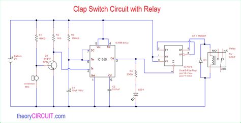 Clap Switch Circuit with Relay