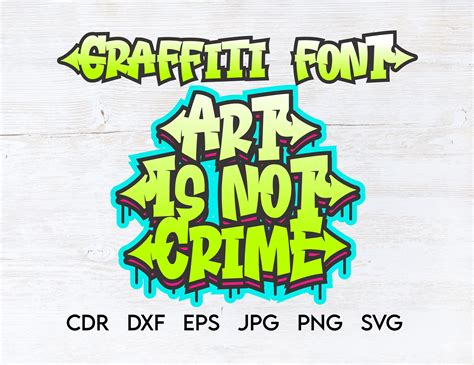 Graffiti font svg Graffiti alphabet svg street font urban | Etsy