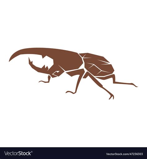 Beetle logo icon design Royalty Free Vector Image