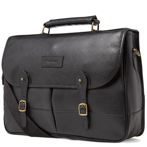 Barbour Leather Briefcase (Black)