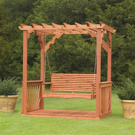 Buywhiz.com - Outdoor 7' Wooden Cedar Wood Pergola Yard Garden Porch ...