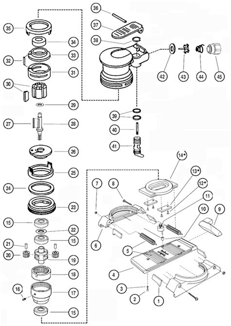 Dynabrade 57400 Parts List and Diagram : eReplacementParts.com