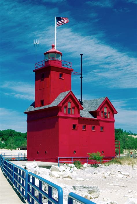 Holland Harbor Lighthouse - West Michigan Tourist Association | Lake ...