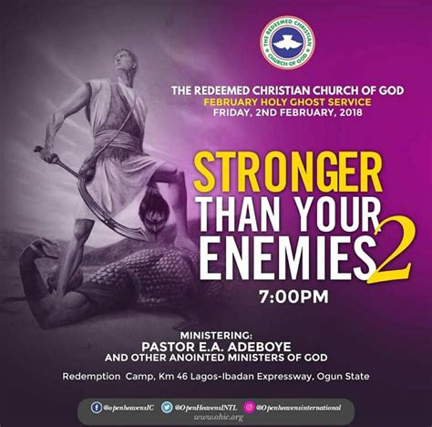 Special Hymn for RCCG February 2018 Holy Ghost Service # ...