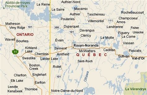 Where is Rouyn-Noranda, Quebec area map & More