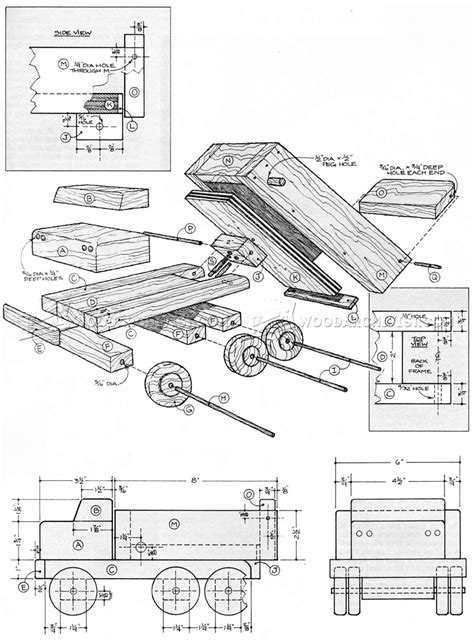 Wooden Dump Truck Plans • WoodArchivist