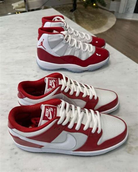 Nike SB Dunk Low Cherry Sample Details · JustFreshKicks