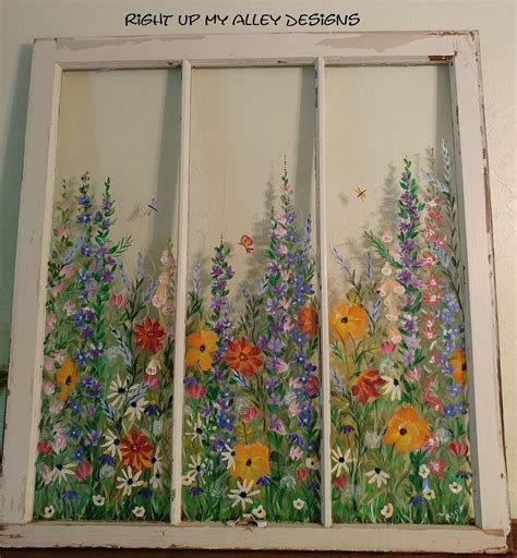 Painted Window Ideas From Custom Orders Window Pane Art - Etsy UK