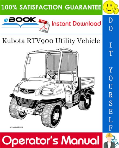 Kubota RTV900 Utility Vehicle Operator's Manual | PDF Download