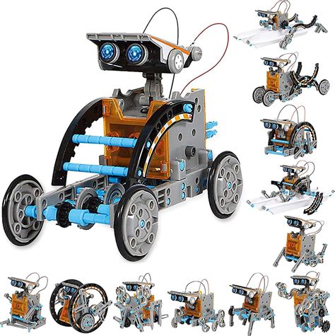 Amazon.com: CJS World_STEM 13-in-1 Education Solar Robot Toys -190 ...