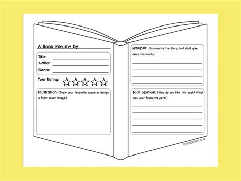 Book Review Template - my teaching hive