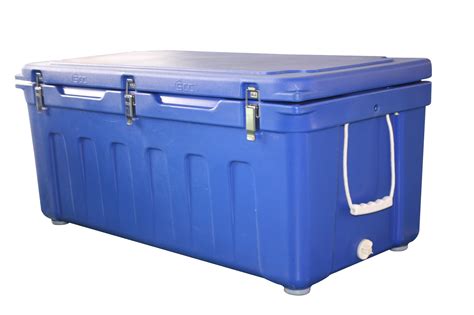 120 Liter Premium Blue Plastic Cooler Box for Fishing | Camping｜Hunting