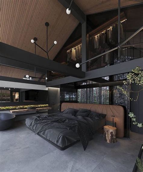 Modern Interior Design on Instagram: “Fantastic dark bedroom! 😍 Follow ...