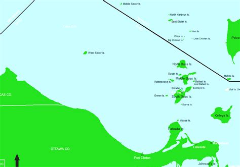 Lake Erie Islands - Map Of Lake Erie