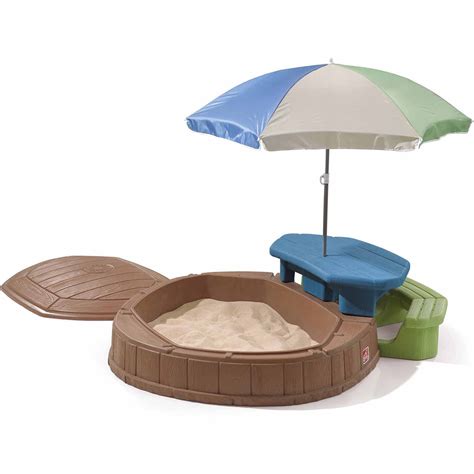 Step2 Summertime Play Center- Sandbox with Cover, Picnic Table and ...