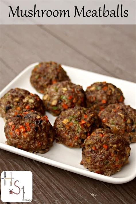 Mushroom Meatballs - Homespun Seasonal Living