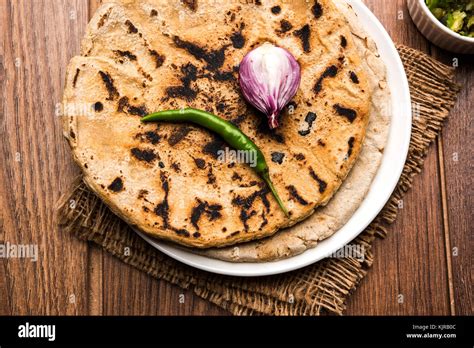 Bajra roti or Jowar Roti or Indian bread made using Bajra or Jowar ...