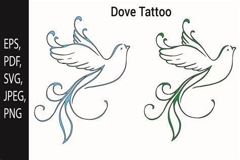 Dove And Cross Tattoo Designs