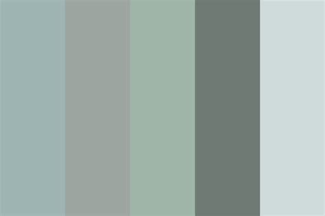 muted green/blue/grey Color Palette