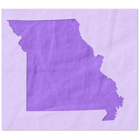 Missouri State Outline Stencil | State outline, Plastic stencil, Diy master