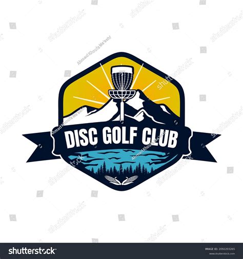 Disc Golf Sport Club Emblem Logo Stock Vector (Royalty Free) 2092203265 ...