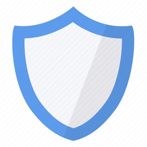 Blue, contour, security, shield icon - Download on Iconfinder