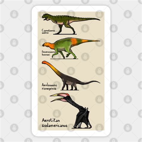 La Colonia Formation - Dinosaurs - Sticker | TeePublic