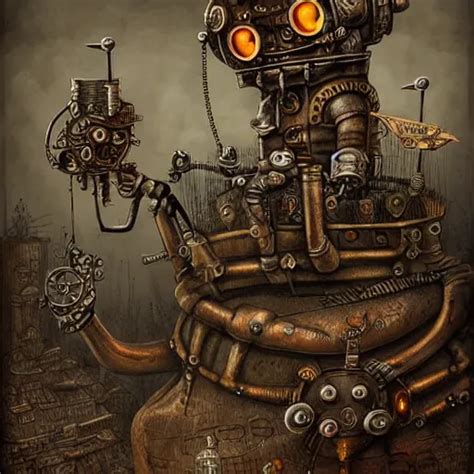 machinarium, steampunk art, fantasy style, super high | Stable Diffusion