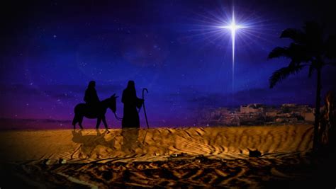 Mary and Joseph On Their Way To Bethlehem. Christmas Worship Motion ...