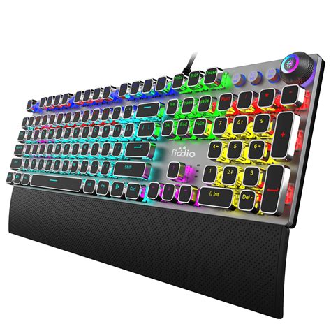 Buy Fiodio Mechanical Gaming Keyboard, LED Rainbow Gaming Backlit, 104 ...