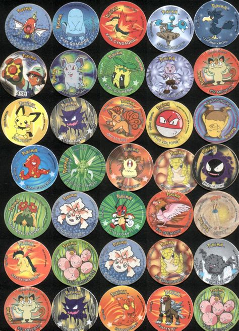 My pokemon tazos by Adhir1995 on DeviantArt