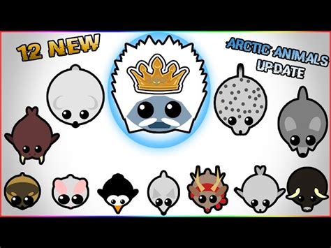 MOPE.IO 12 NEW ANIMALS UPDATE!! NEW ARCTIC SNOW BIOME! (Mope.io)