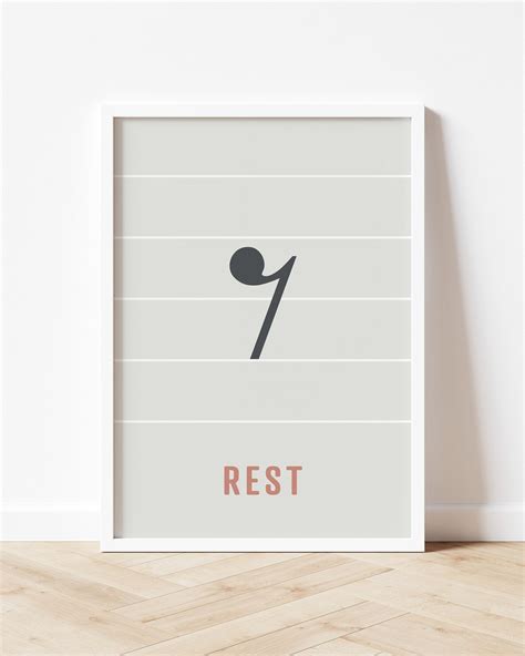 Note Rest Prints - 8th/32nd | Thirty Forest