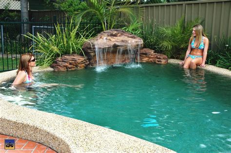 Pool Waterfall, Easy Way To Add Beauty - By Clare Rich | Swimming pool ...