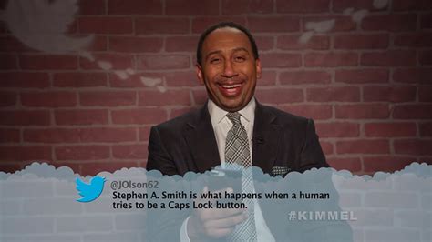 Stephen A. Smith from Celebrity Mean Tweets From Jimmy Kimmel Live! | E ...