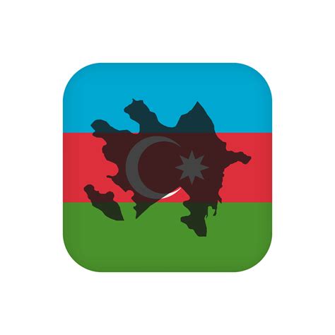 Azerbaijan flag, official colors. Vector illustration. 12735047 Vector ...