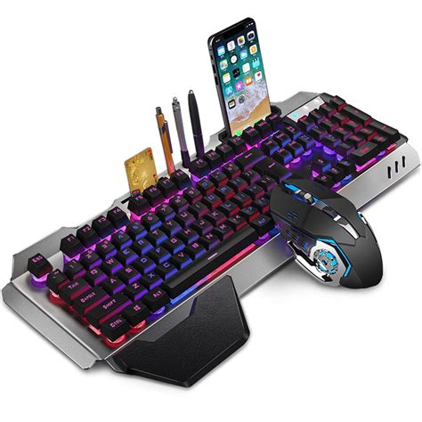 Wireless Keyboard And Mouse Set Rechargeable Keyboard And Gaming Mouse ...