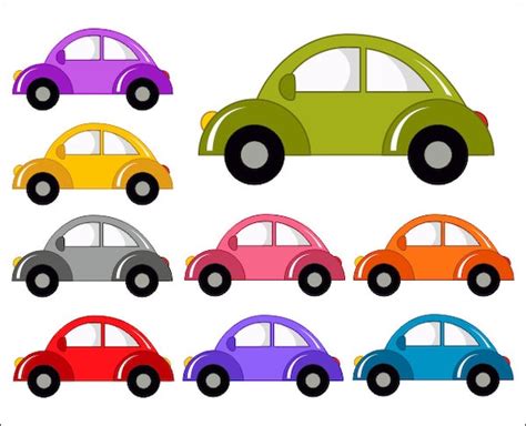 Cute Cars Digital Clip Art Funny Cars Clipart Instant - Etsy