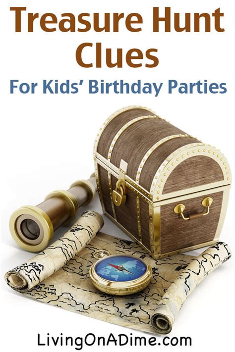 How to Host a Treasure Hunt for a Kids' Birthday Party - Living on a Dime