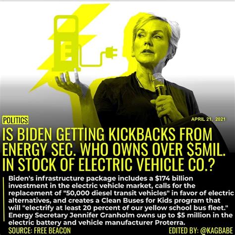 Energy Secretary Jennifer Granholm owns up to $5 million in the ...