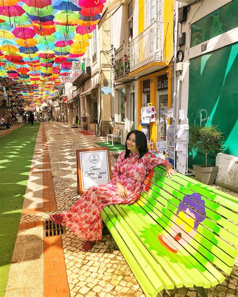 The Colorful Umbrella Street in Agueda, Portugal - jou jou travels