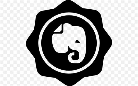 Logo Evernote Symbol, PNG, 512x512px, Logo, Area, Black And White ...