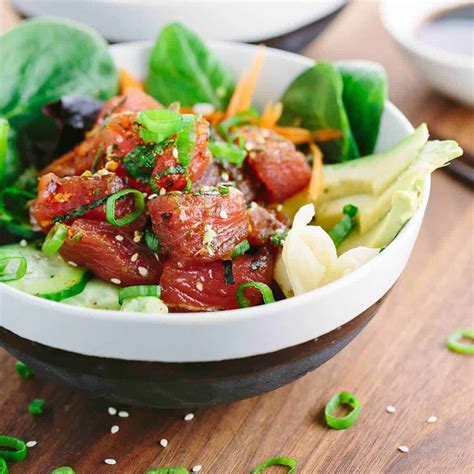 Ahi Tuna Poke Recipe (Poke Bowl) - Jessica Gavin