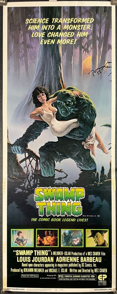 THE SWAMP THING, Original Adrienne Barbeau Insert Movie Poster ...