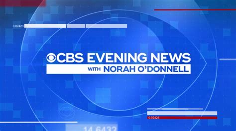 CBS Evening News with Norah O’Donnell Motion Graphics and Broadcast ...