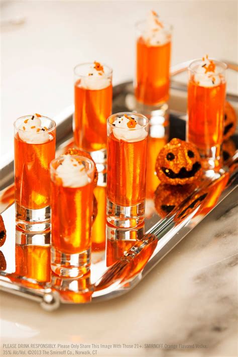 Spooky Shooters - 6 oz box orange-flavored JELL-O® - 2 cups boiling ...