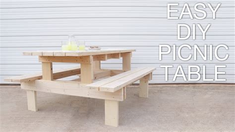 How To Build a Modern Picnic Table | Easy Outdoor DIY | Modern Builds ...